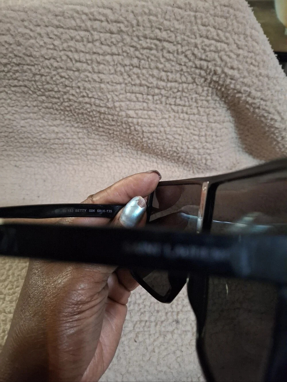 YSL Black Shield Sunglasses - Classic Polarized Look
